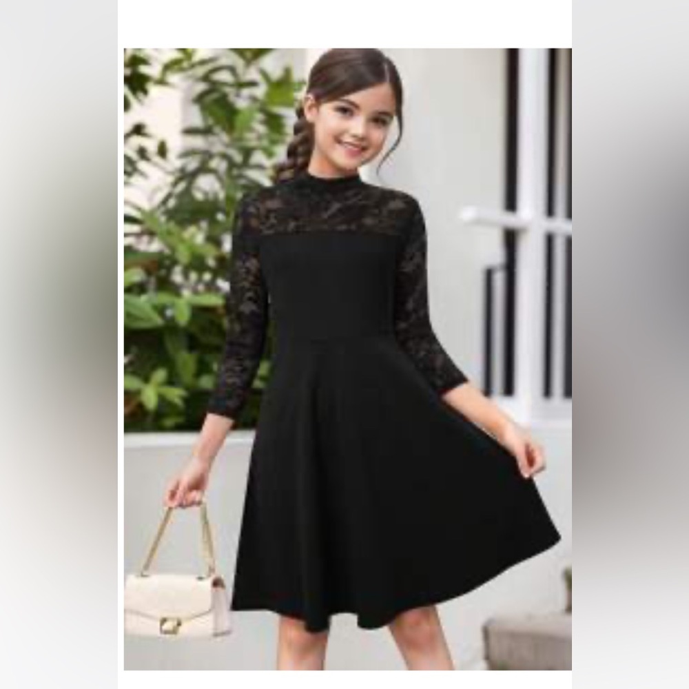 Like new Kilotter black lace dress size 10